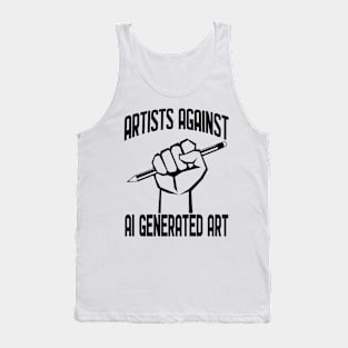 Artists Against AI Generated Art Tank Top